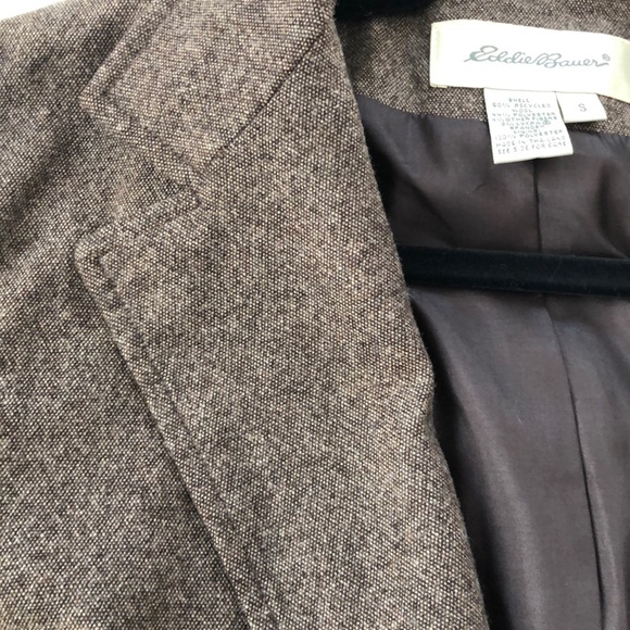 EUC Eddie Bauer Brown Tweed Suit Jacket - Picture 10 of 12